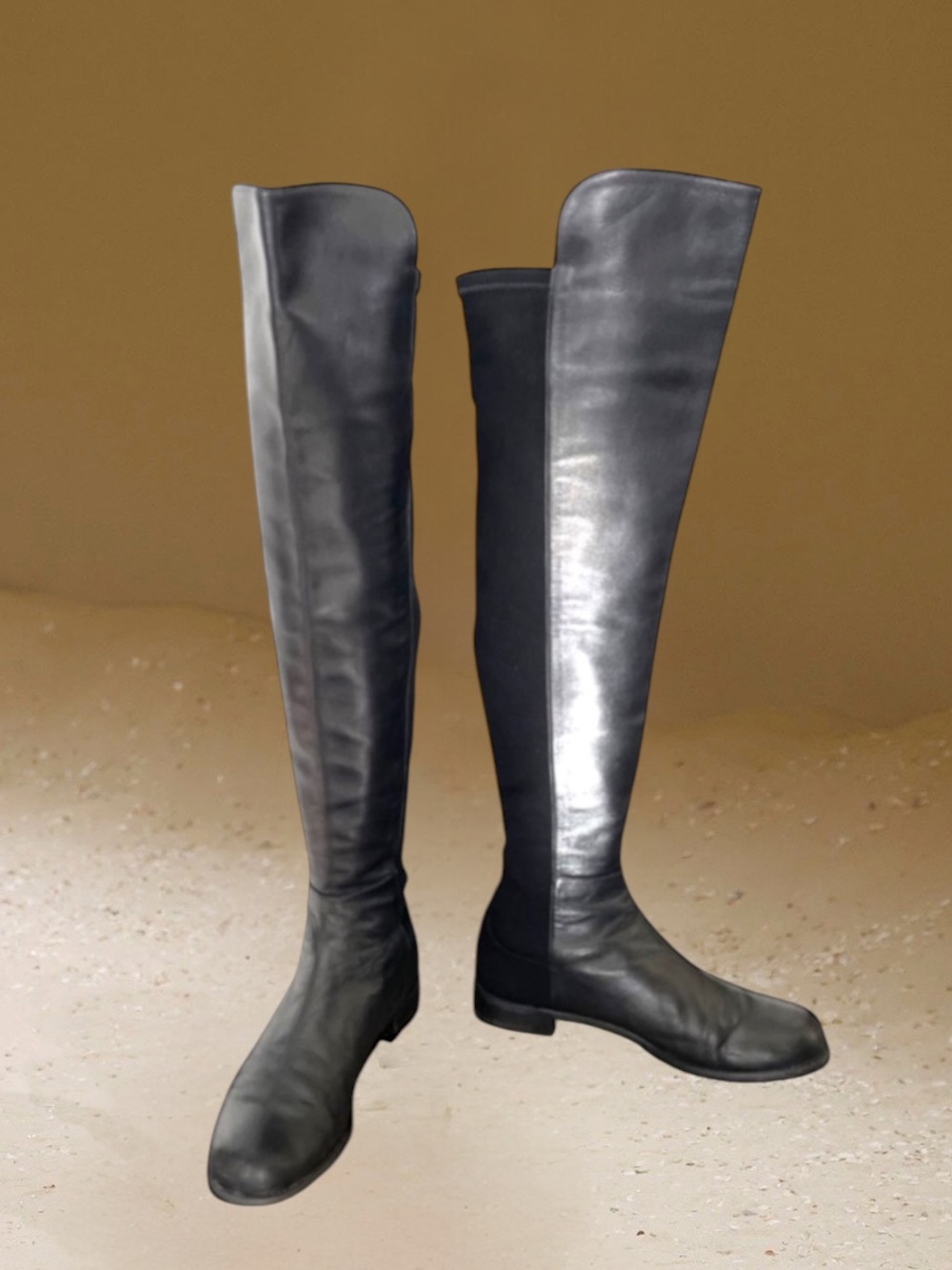 STUART WEITZMAN 5050 NAPPA LEATHER BACK STRETCH OTK
BOOTS SIZE 11